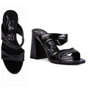 🖤*NWT* London Rag Hot Mess Party Sandal Heels in Black